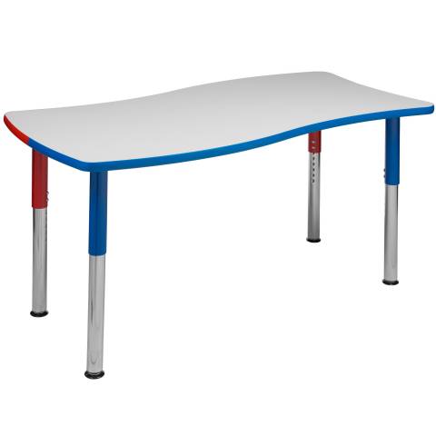 6380 Wave Table with Galaxy Legs