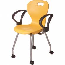 2898 Omnia Teachers Chair Mobile with armrest